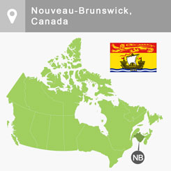 New Brunswick map